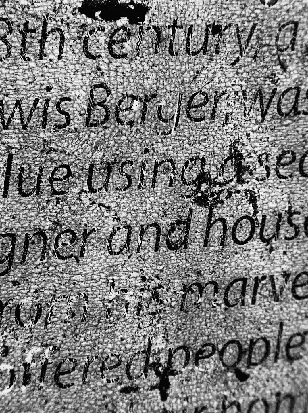 Fragment of an old German newspaper with blackletter headlines