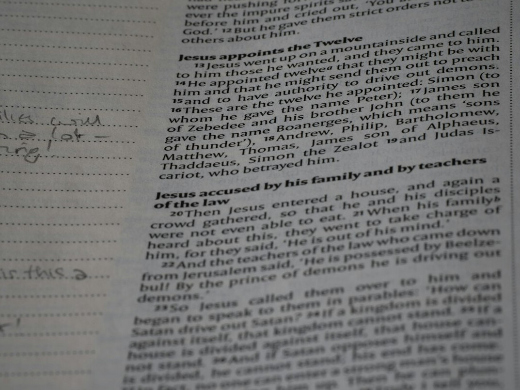 Handwritten investigation notes in ink on lined paper with a pencil